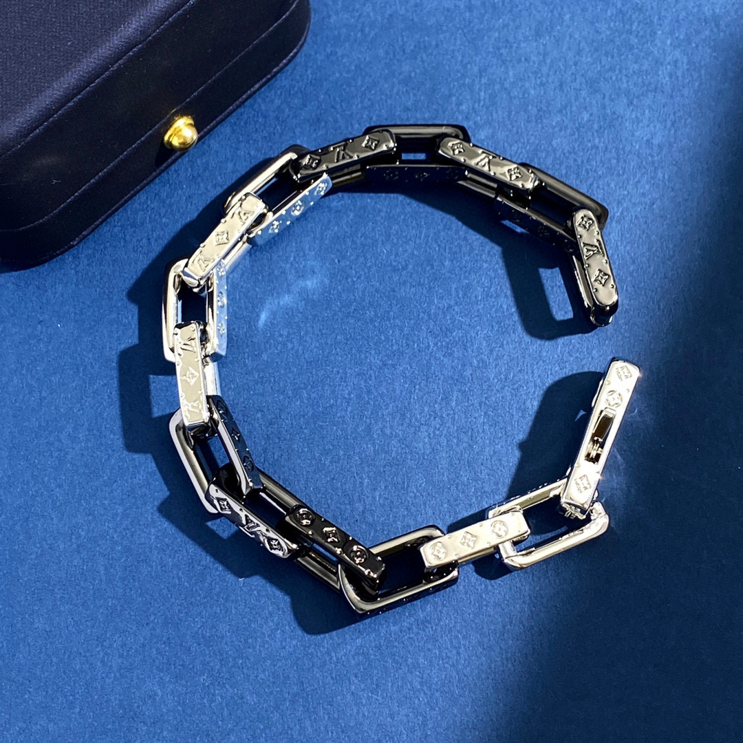 LVS042 Hip-hop style LV louisette Bracelet for men - ccjewelryacc