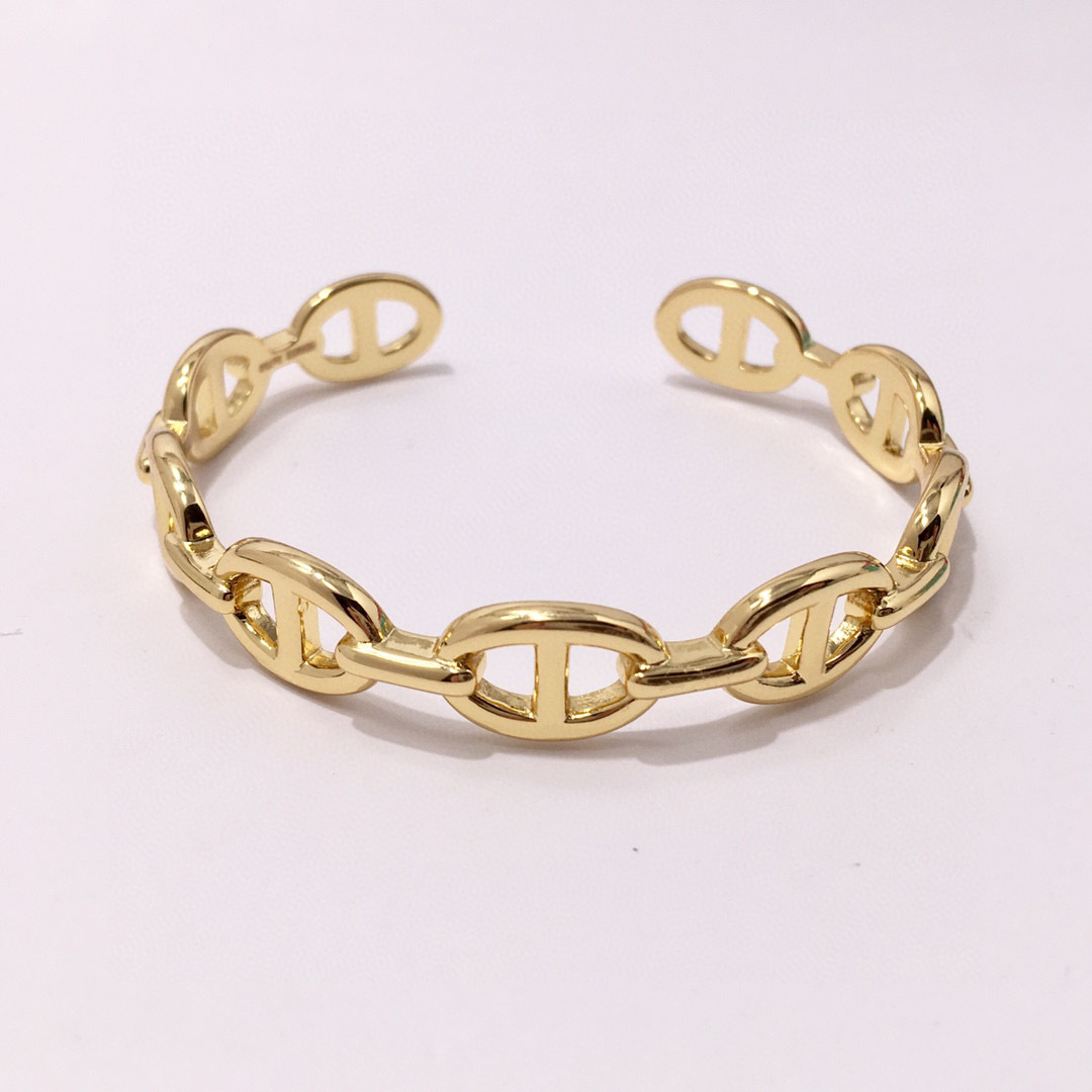 HMS039 H Bangle Bracelet - ccjewelryacc