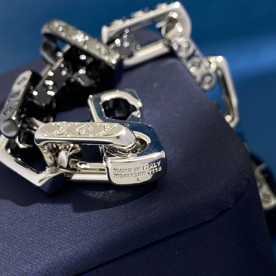 LVS042 Hip-hop style LV louisette Bracelet for men - ccjewelryacc