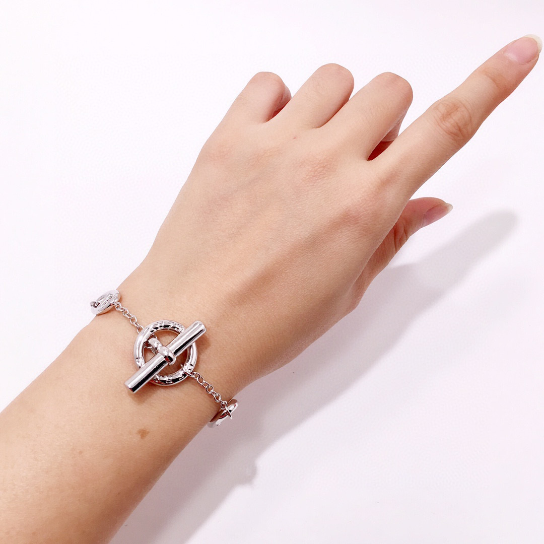 HMS004  OT buckle chain H bracelet - ccjewelryacc