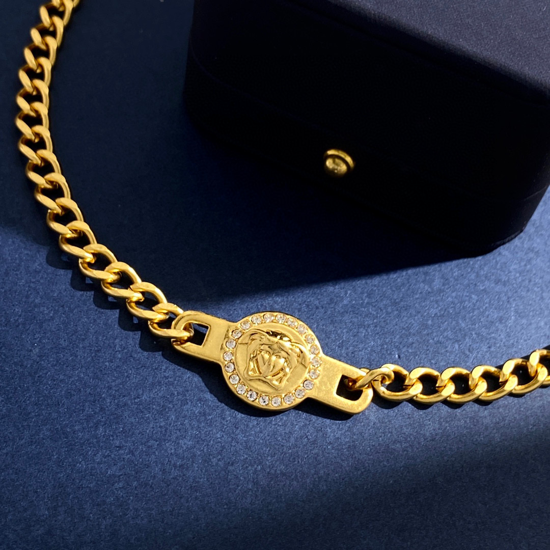 VSN046 Medusa chunky choker necklace - ccjewelryacc