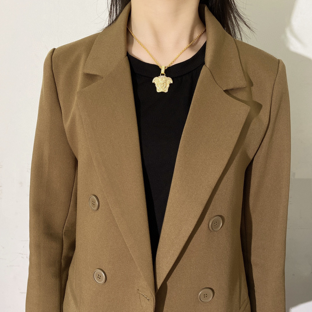 VSN045 Medusa chain pendant necklace - ccjewelryacc