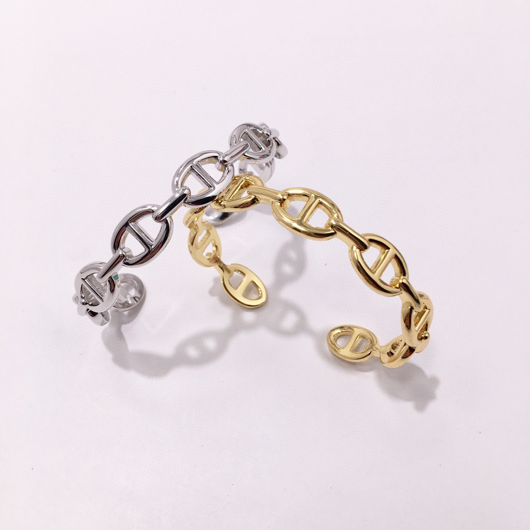 HMS039 H Bangle Bracelet - ccjewelryacc