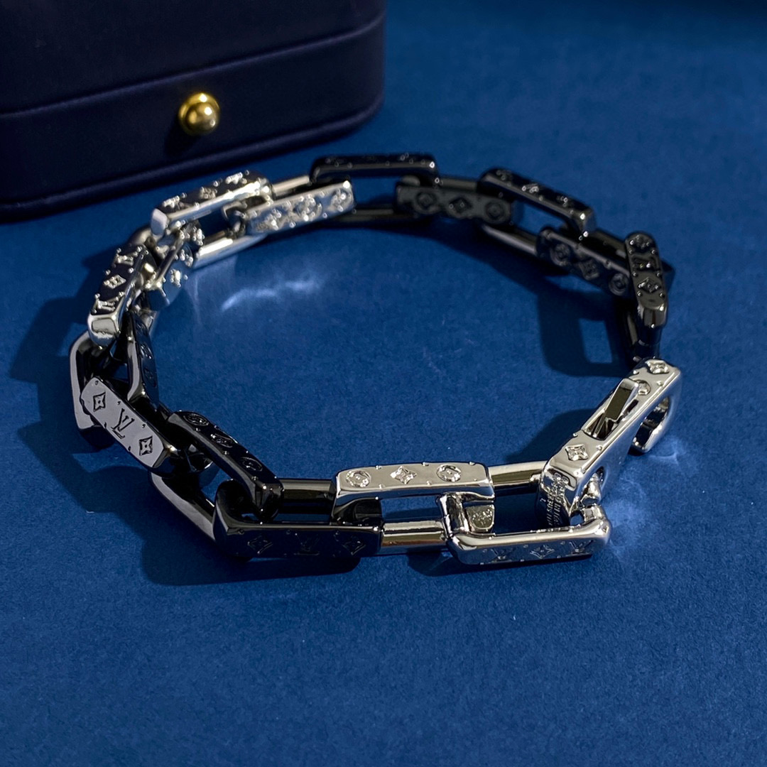 LVS042 Hip-hop style LV louisette Bracelet for men - ccjewelryacc