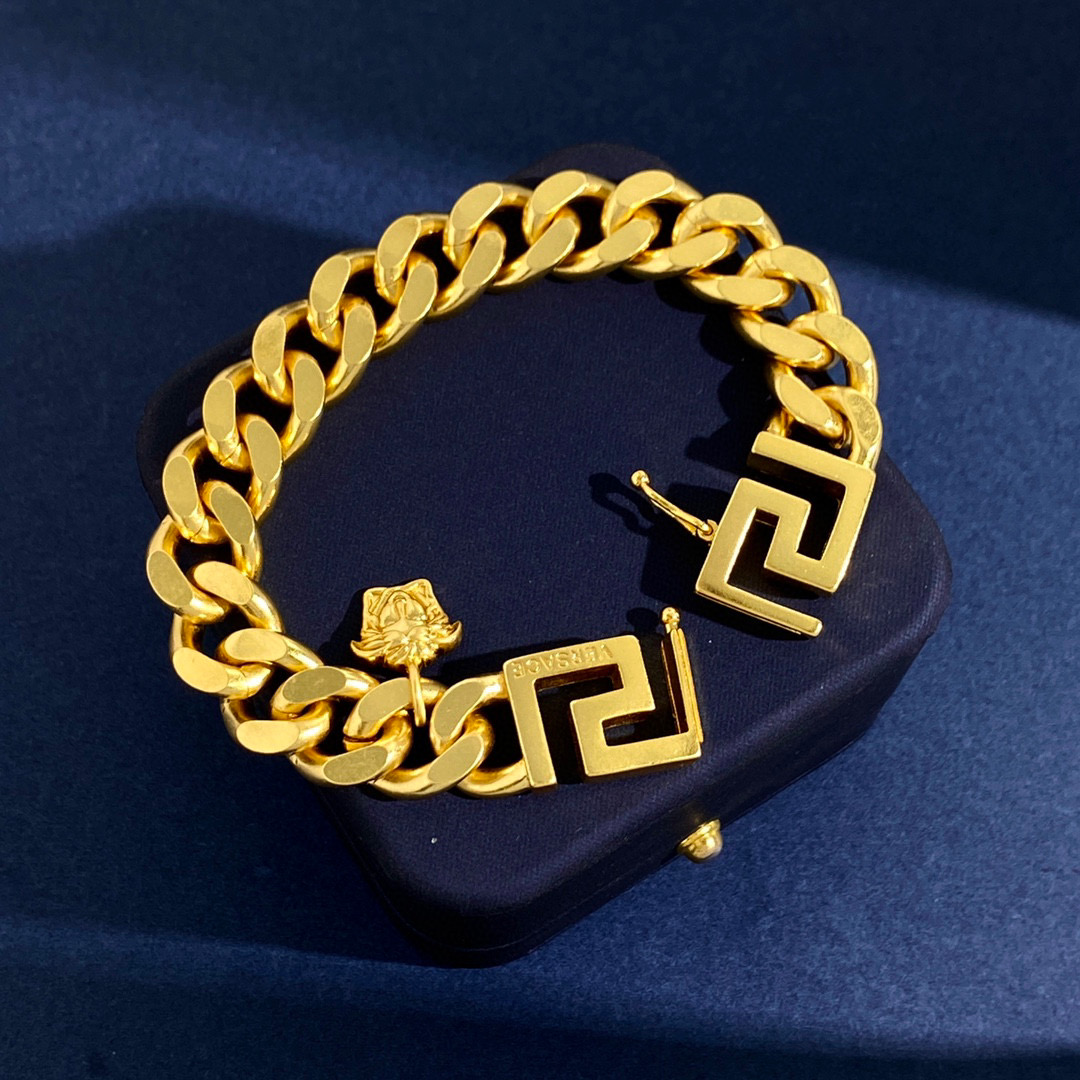 VSS015 Versace greca chain bracelet - ccjewelryacc