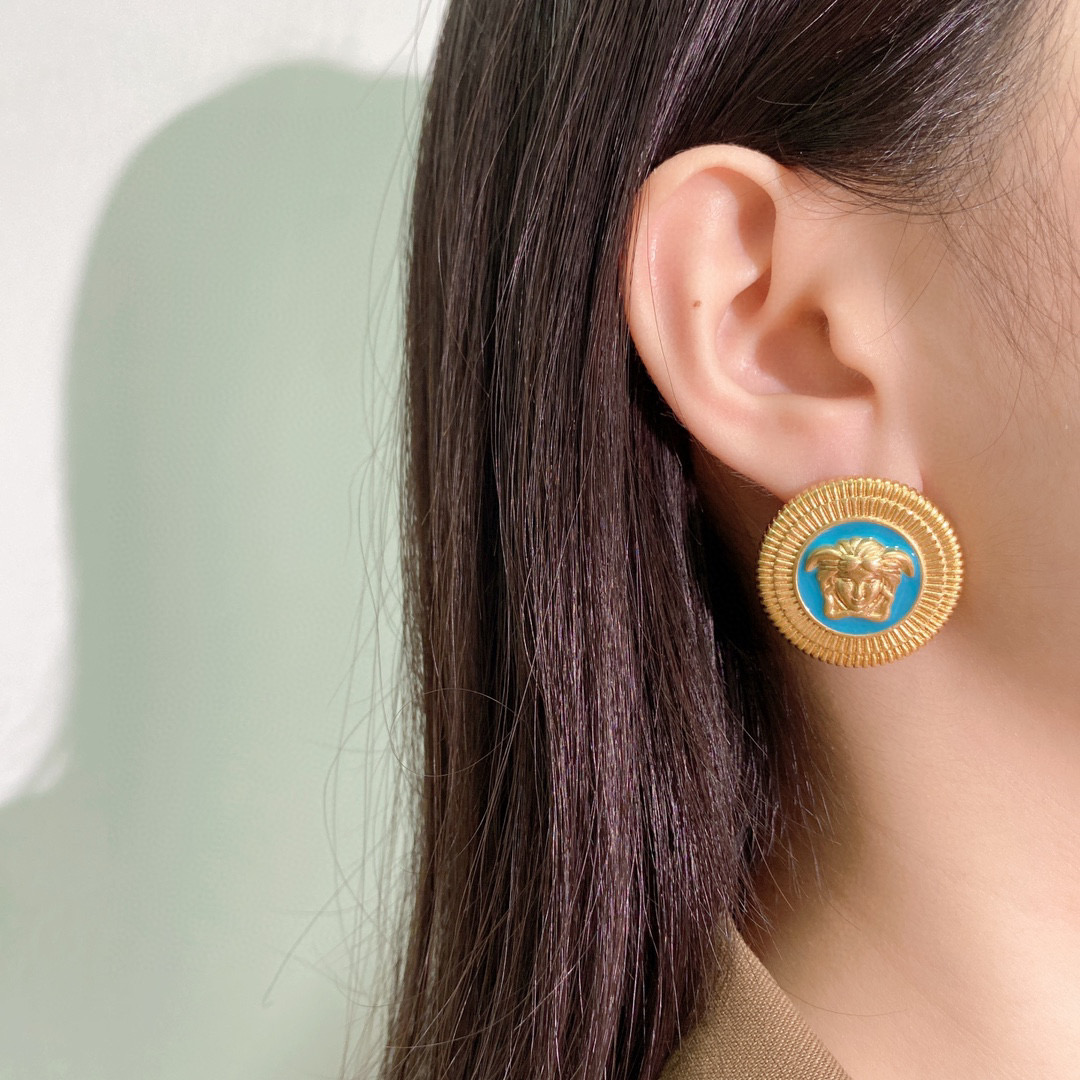 VSE030 Medusa stud earrings - ccjewelryacc