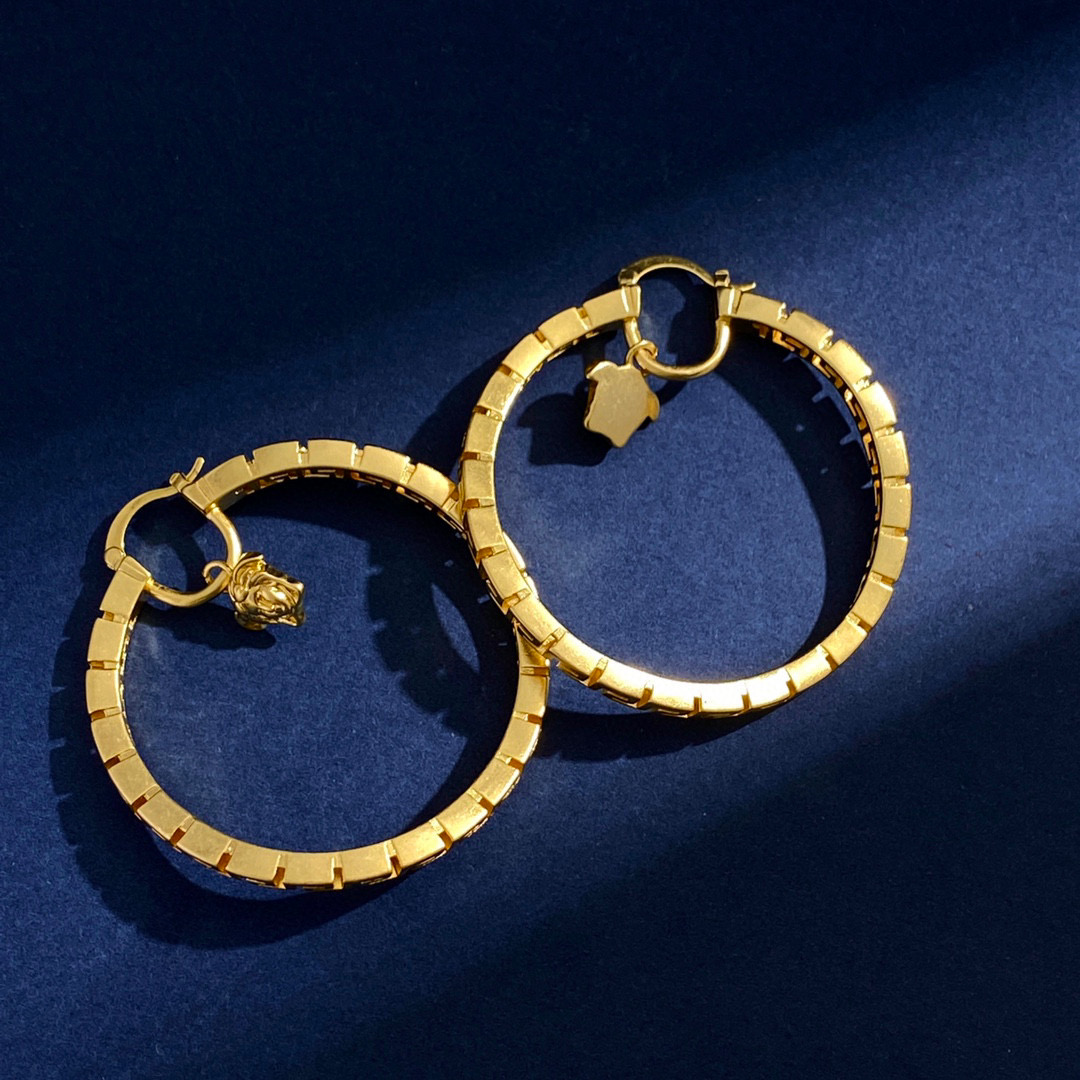 VSE038 versace hoop earrings medusa - ccjewelryacc