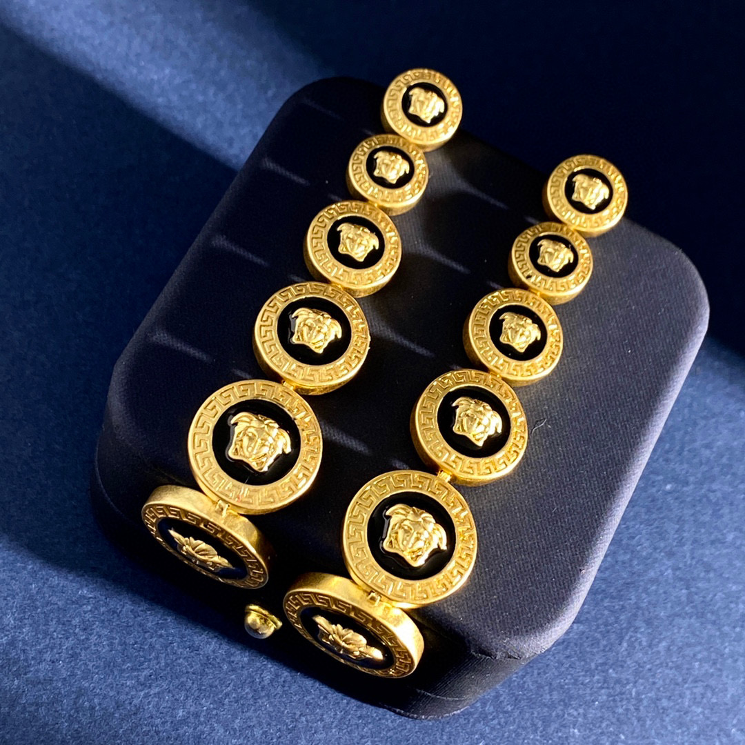 VSE052 Medusa versace earrings - ccjewelryacc