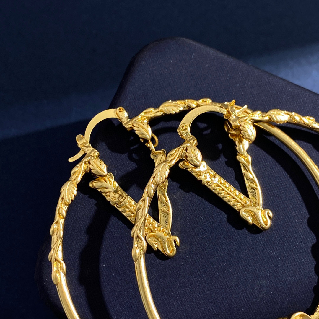 VSE041 Versace virtus hoop earrings - ccjewelryacc