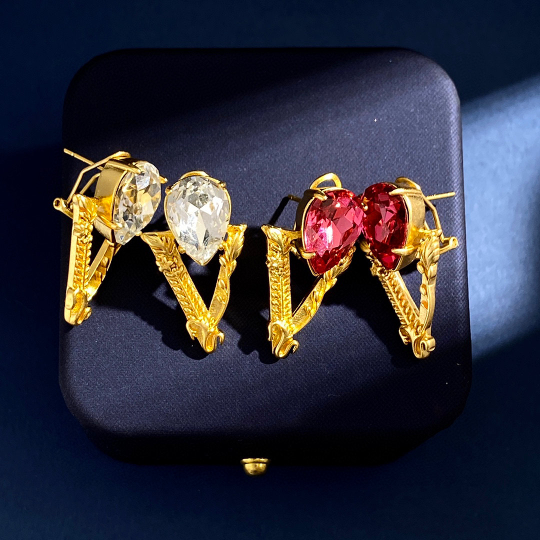 VSE053 Versace virtus stud earrings clip - ccjewelryacc