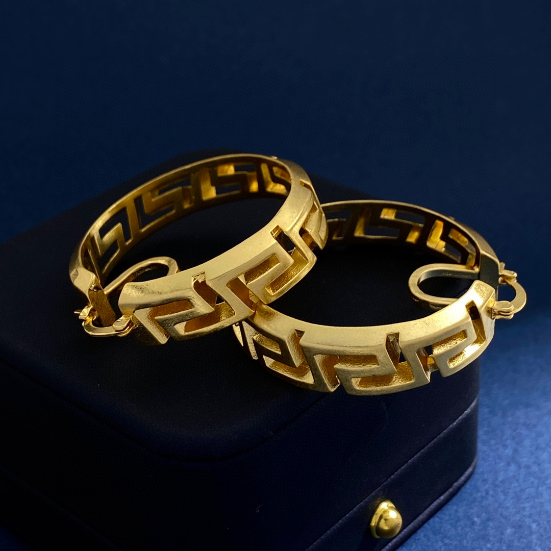 VSE035 Versace hoop earrings sale - ccjewelryacc