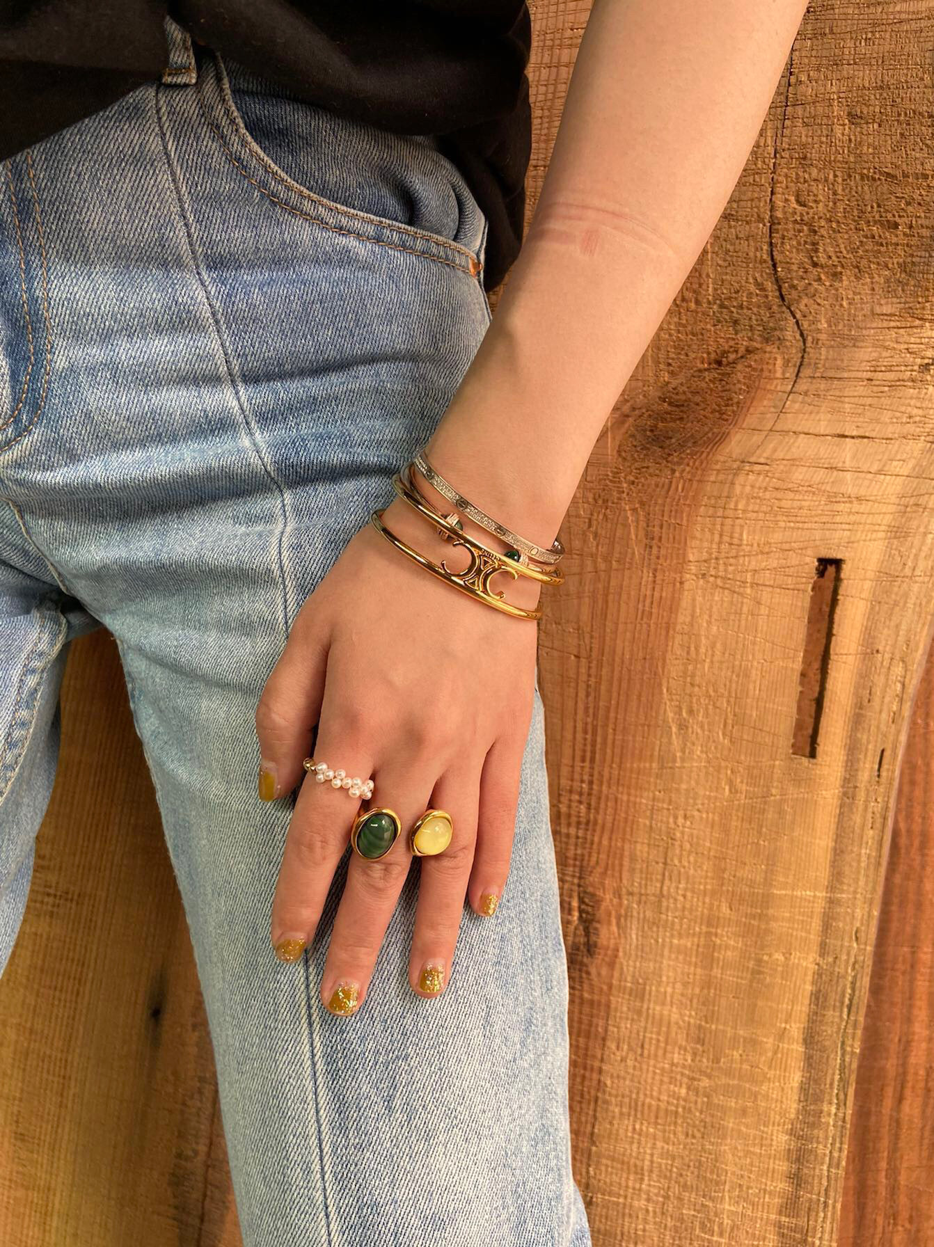 CLS008 Top quality Arc de Triomphe Bangle Bracelet cuff For Women - ccjewelryacc