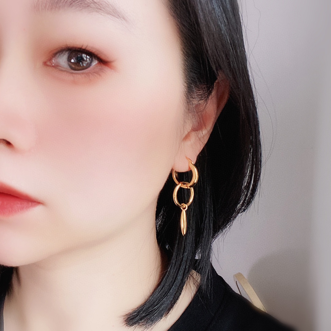 LWE035 Loewi Anagram drop earring - ccjewelryacc