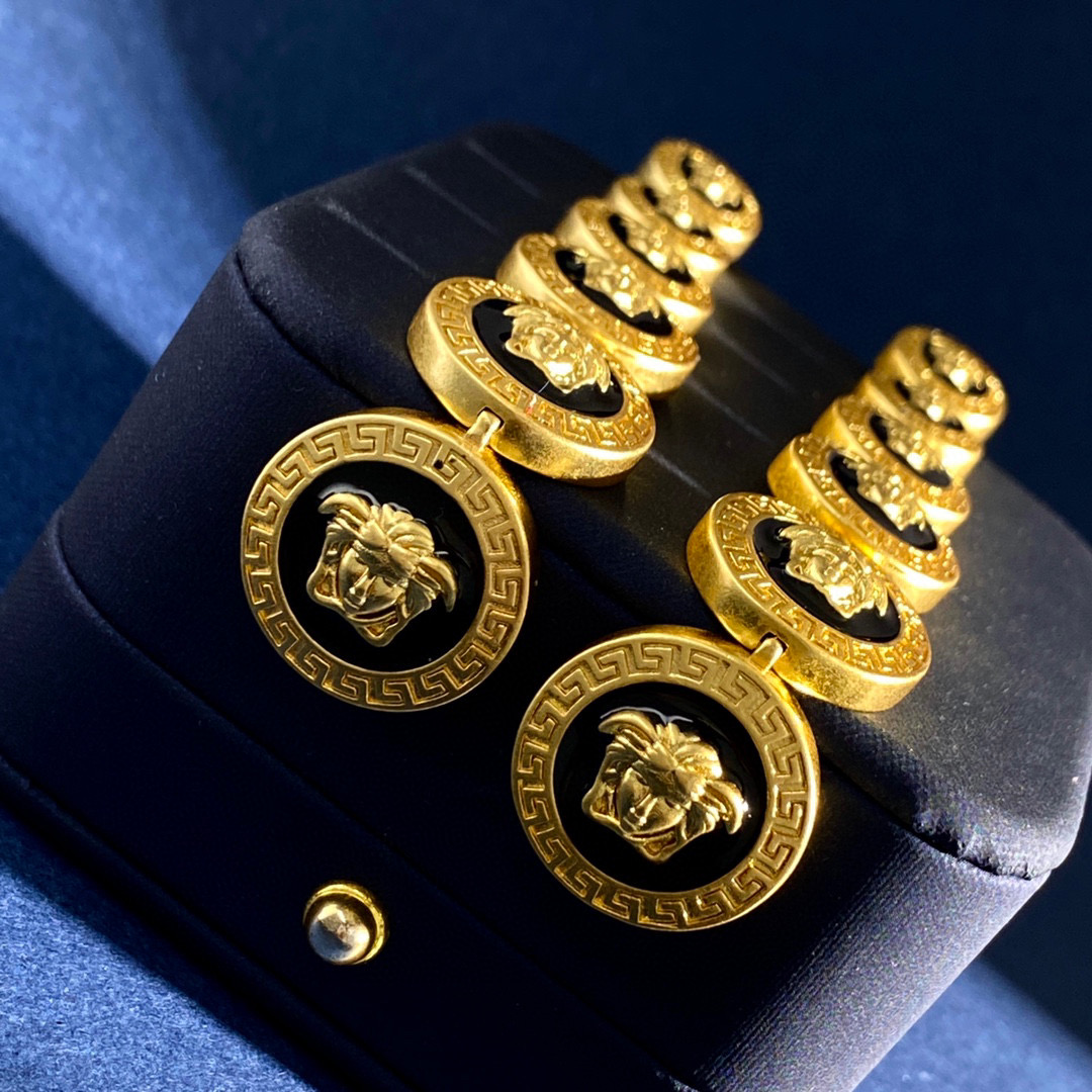 VSE052 Medusa versace earrings - ccjewelryacc