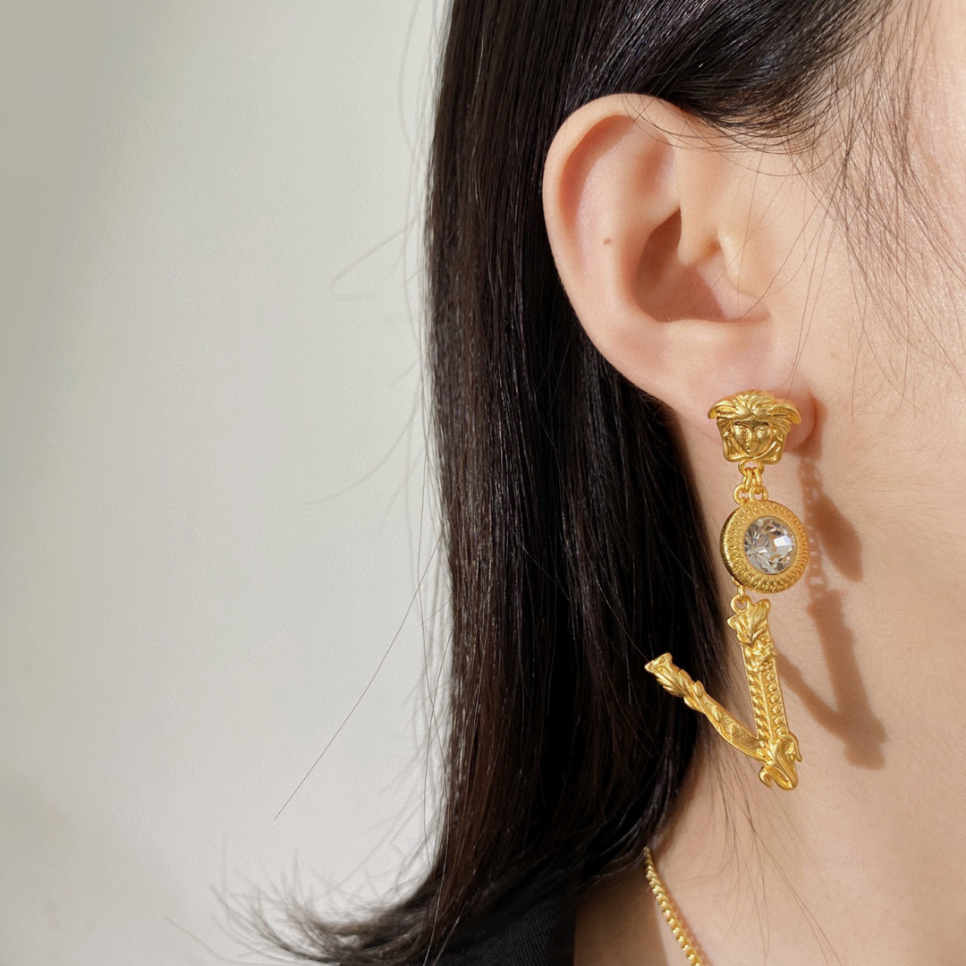VSE054 Versace virtus earrings - ccjewelryacc