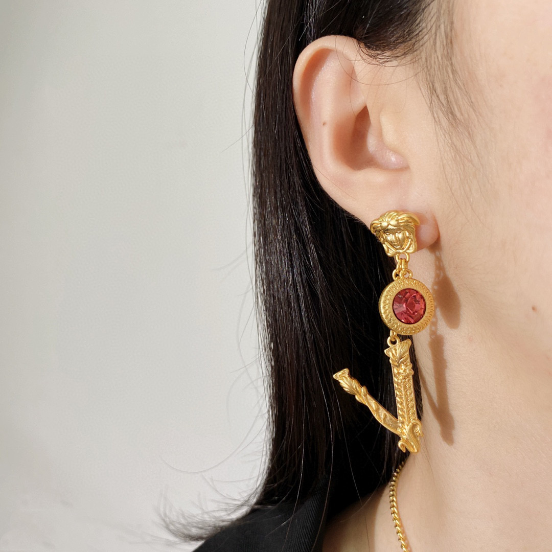 VSE054 Versace virtus earrings - ccjewelryacc