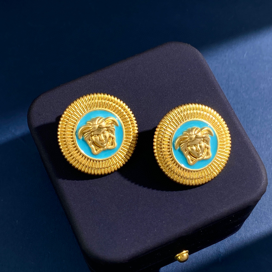 VSE030 Medusa stud earrings - ccjewelryacc