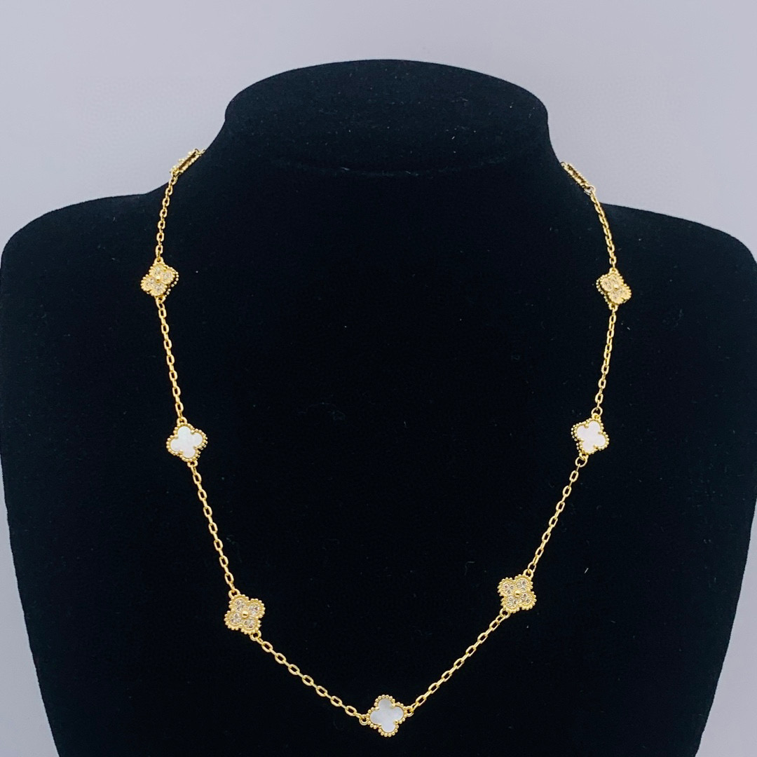 VCN052 Mini VCA 10 motif Sweet alhambra necklace - ccjewelryacc