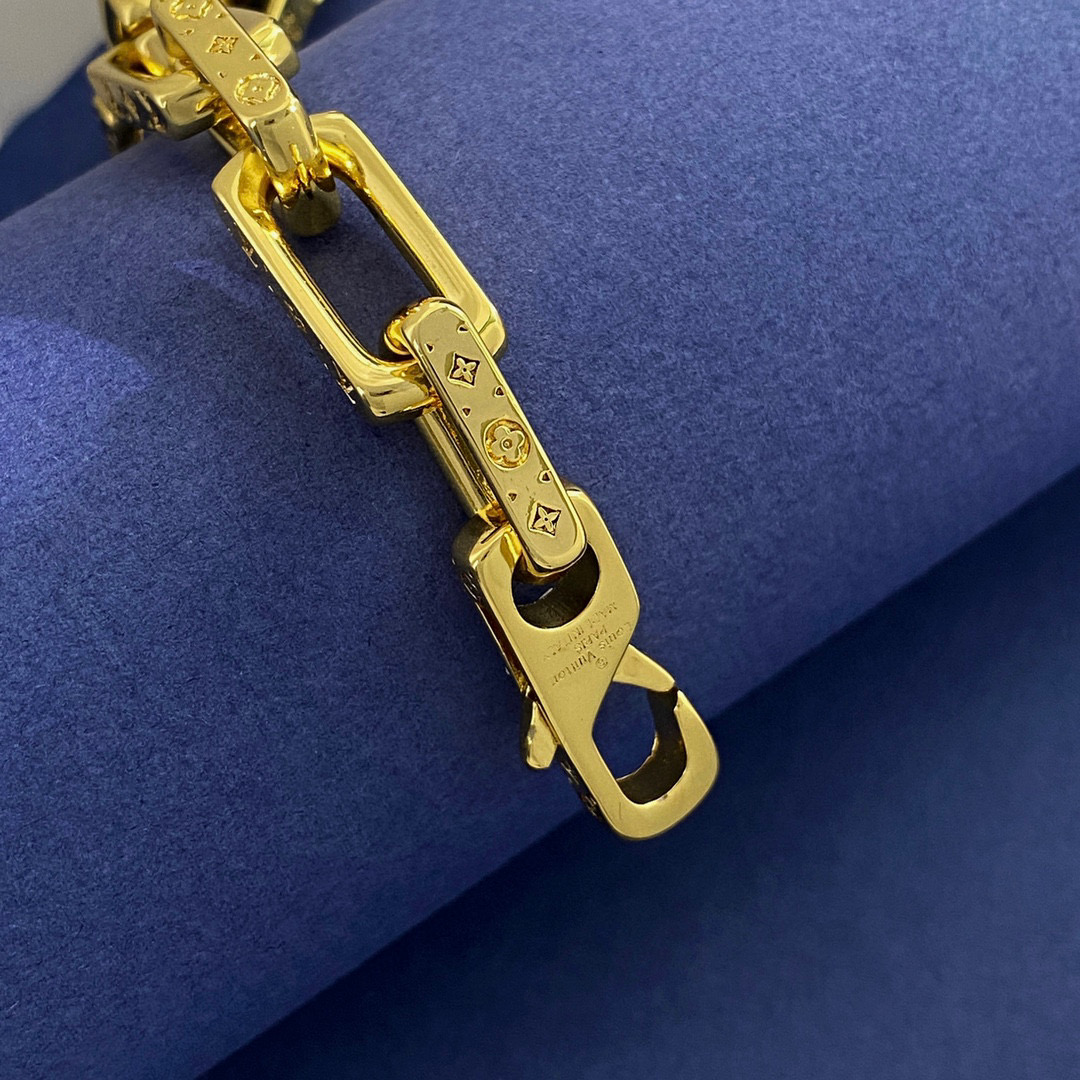 LVS042 Hip-hop style LV louisette Bracelet for men - ccjewelryacc