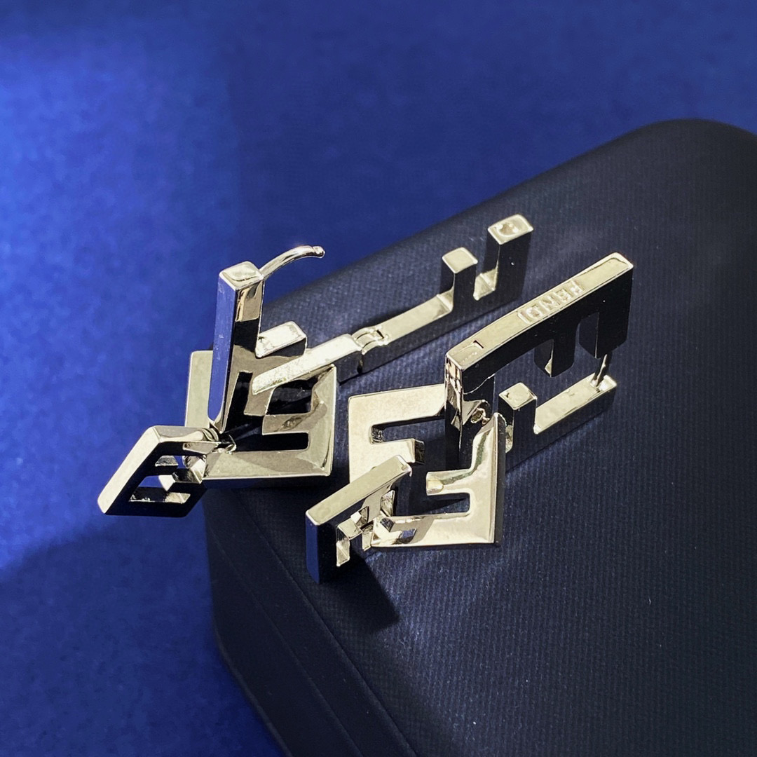 FDE098 Forever Fendi earrings - ccjewelryacc
