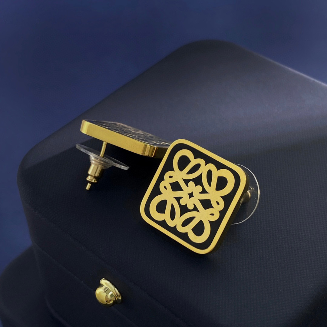 LWE037 Square Loewi stud earring - ccjewelryacc