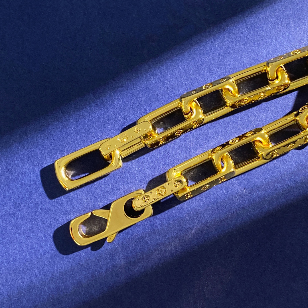 LVS042 Hip-hop style LV louisette Bracelet for men - ccjewelryacc