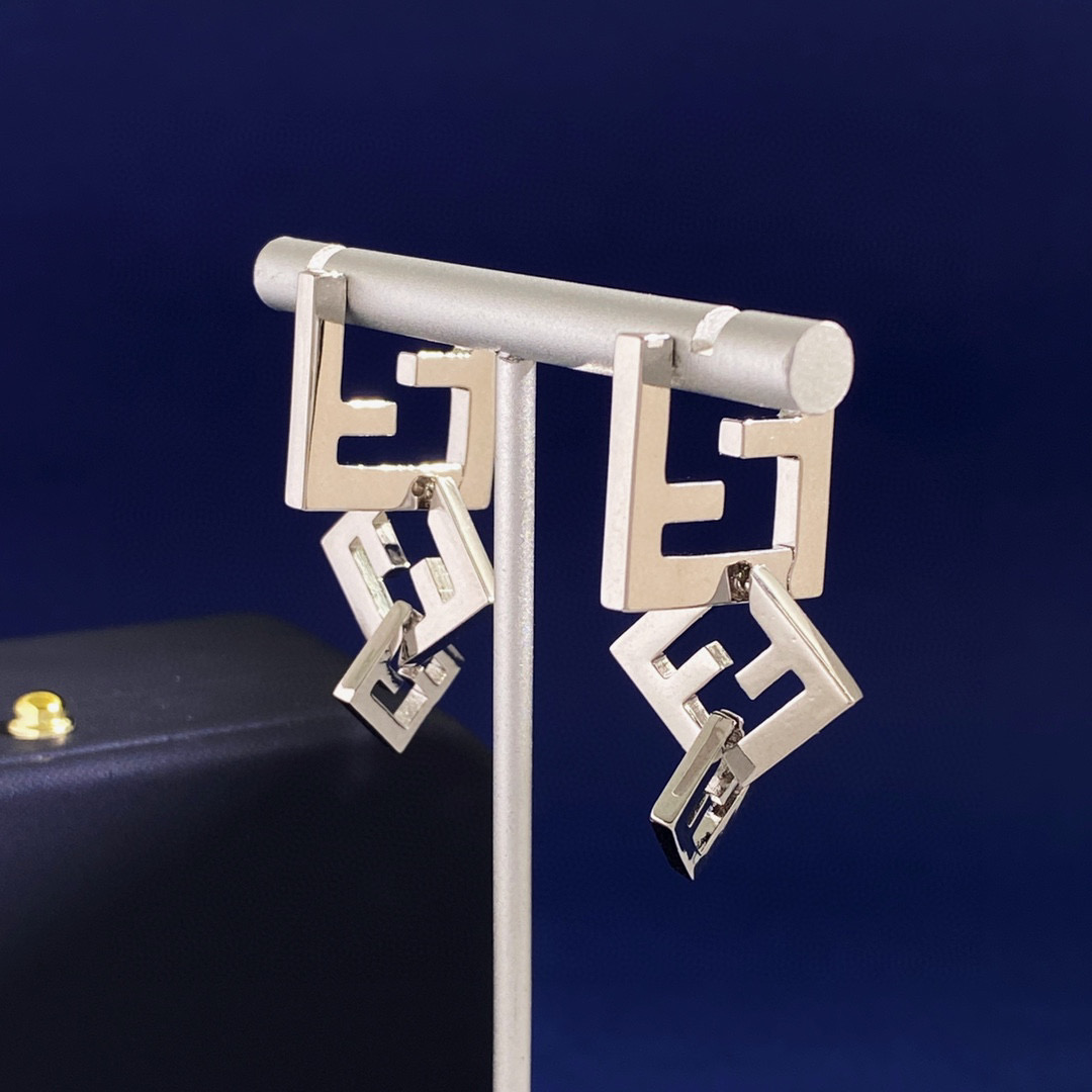 FDE098 Forever Fendi earrings - ccjewelryacc