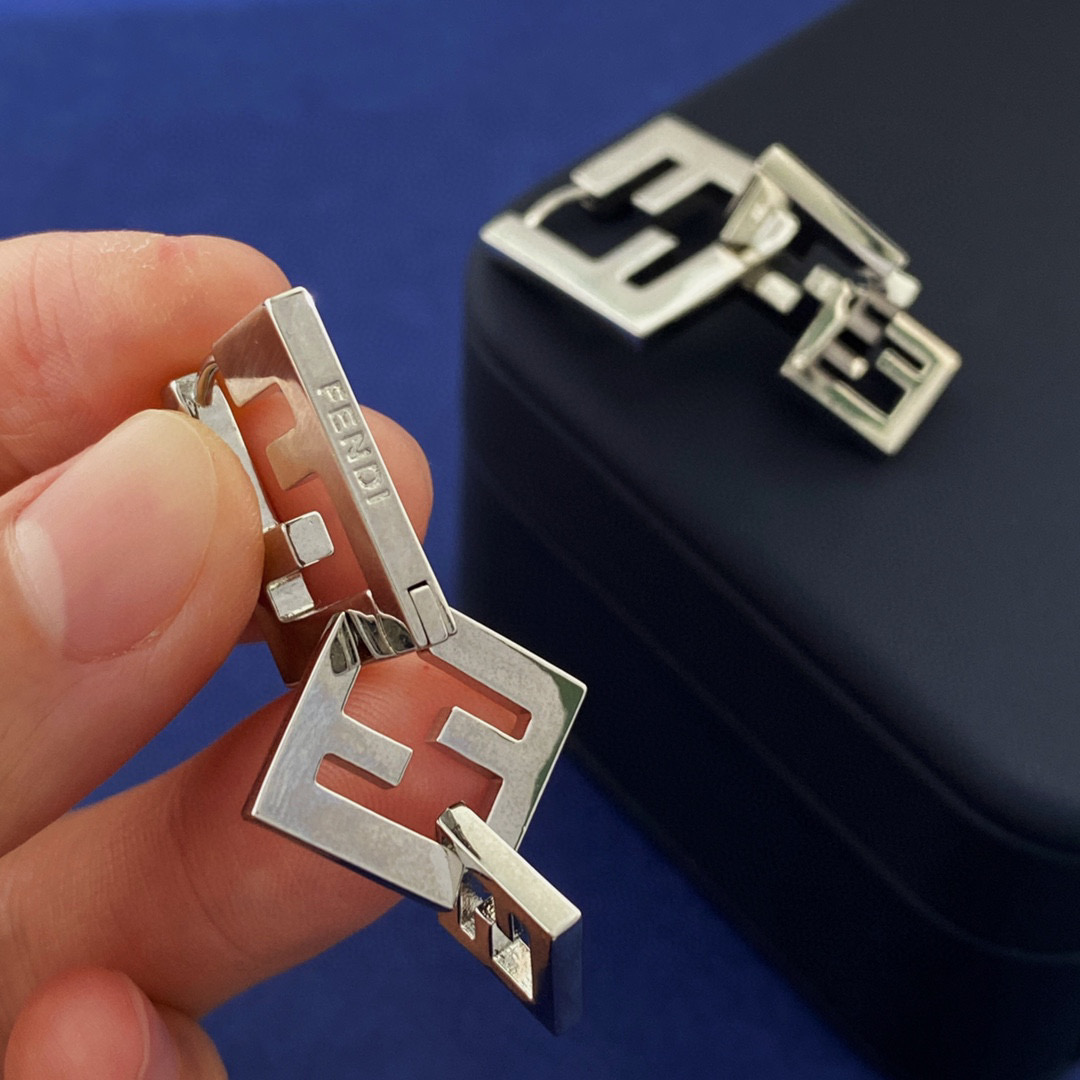 FDE098 Forever Fendi earrings - ccjewelryacc