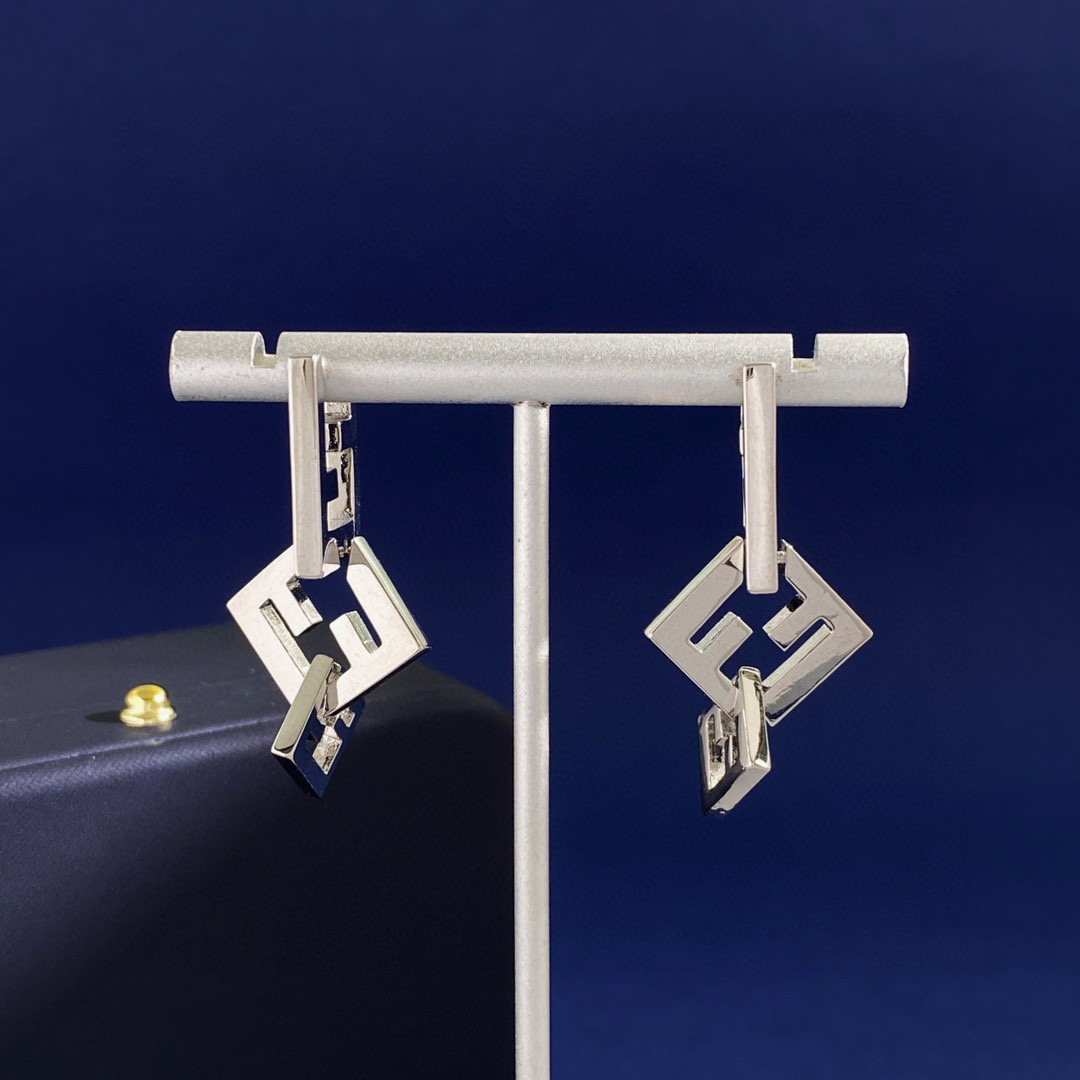 FDE098 Forever Fendi earrings - ccjewelryacc