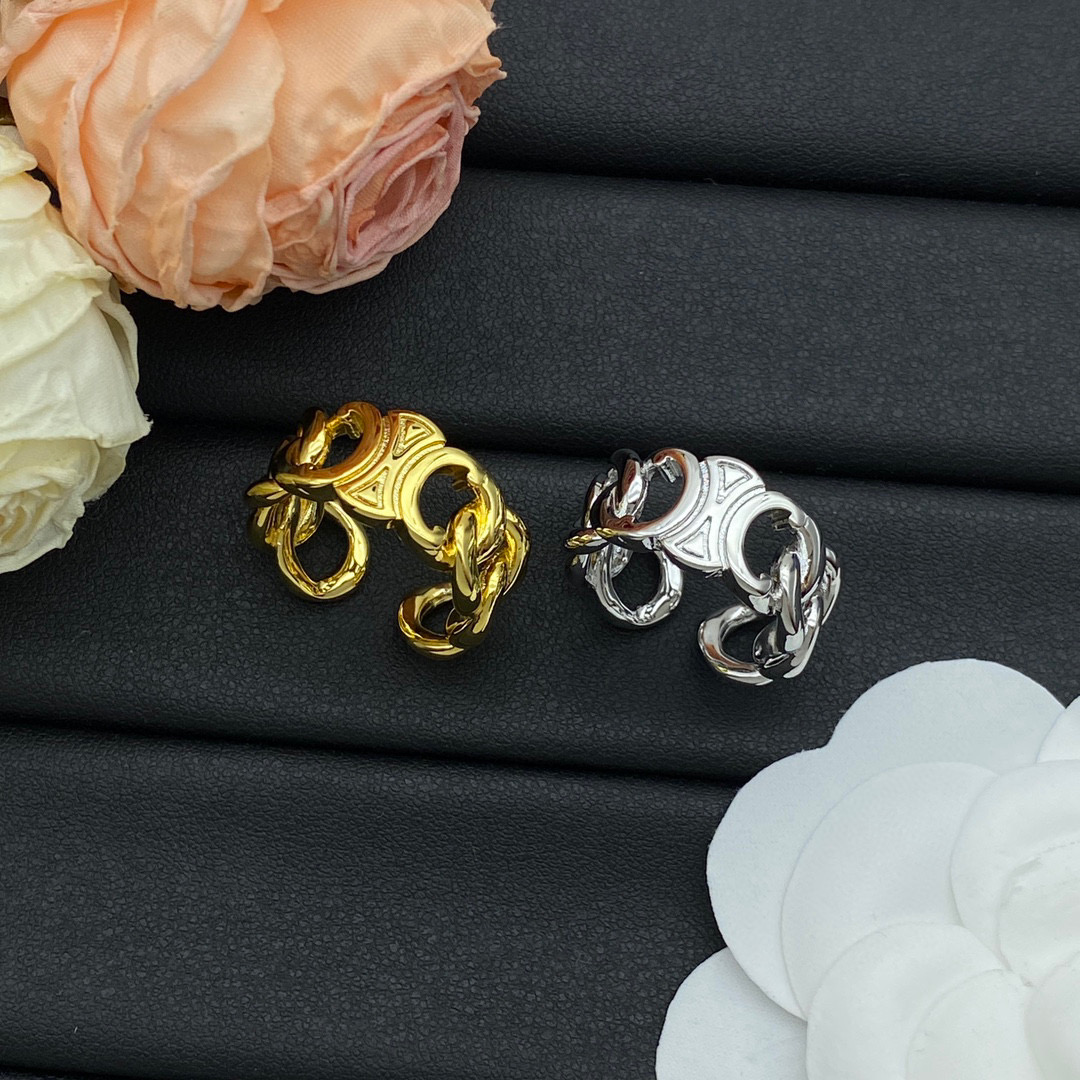 CLR004 Top Quality Full diamond letter Ring - ccjewelryacc