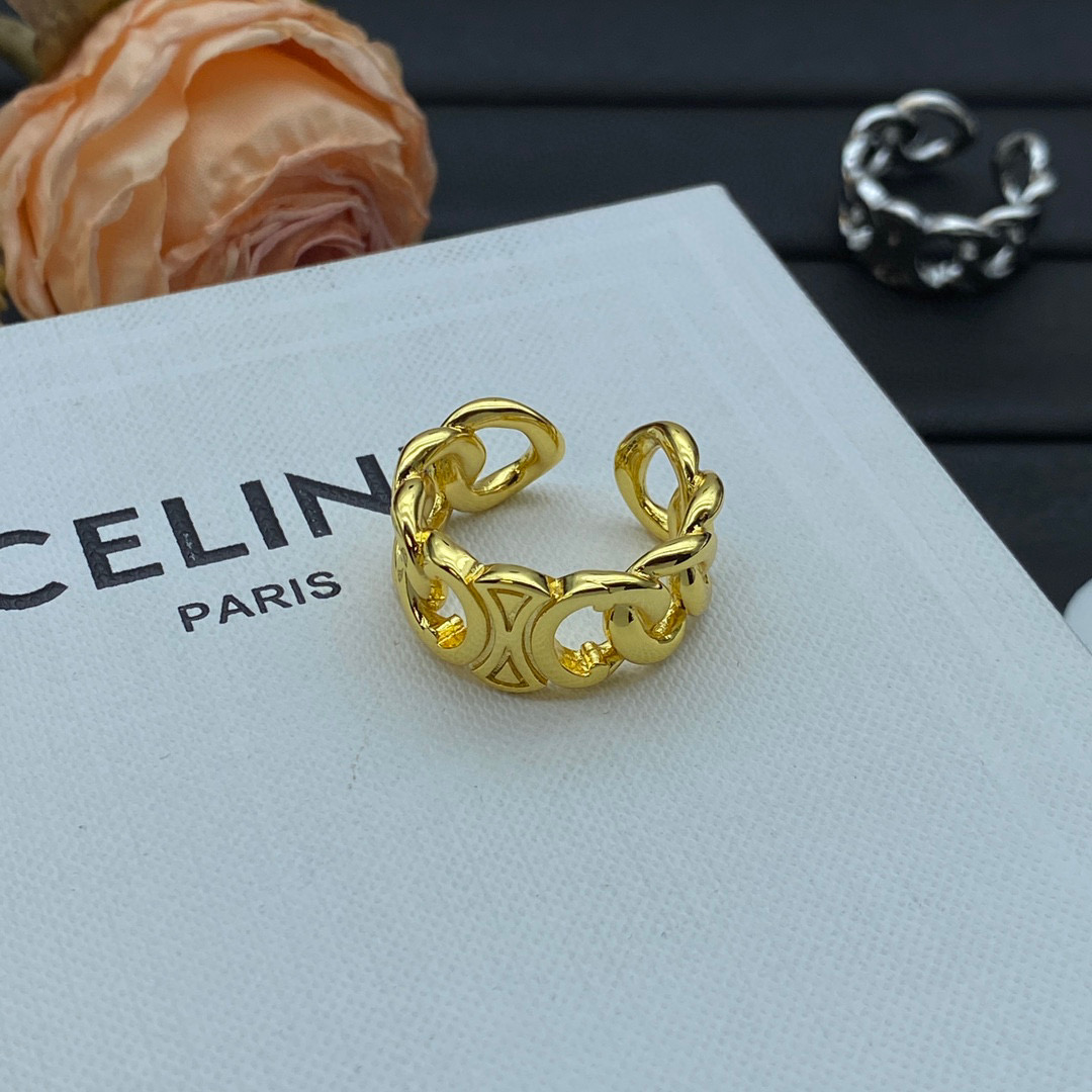 CLR004 Top Quality Full diamond letter Ring - ccjewelryacc