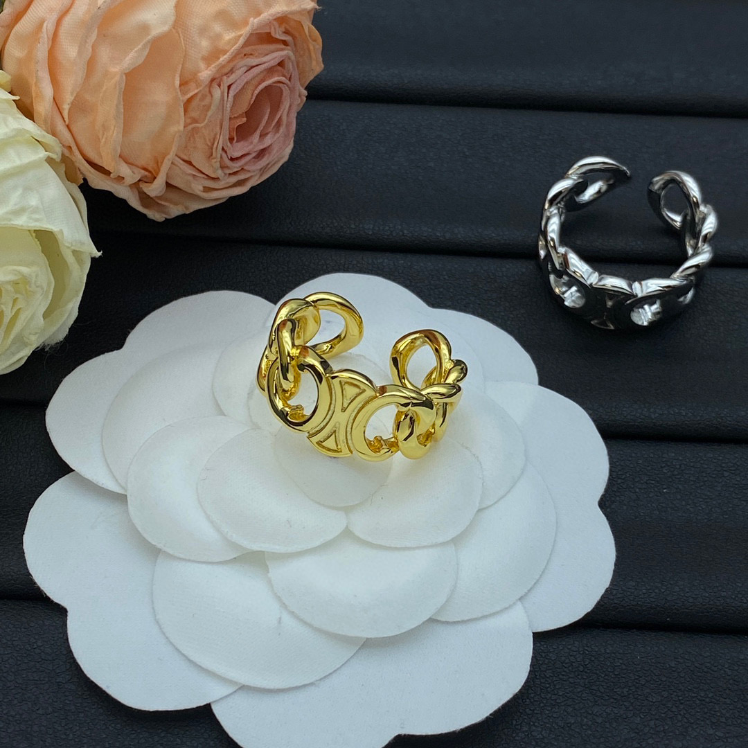 CLR004 Top Quality Full diamond letter Ring - ccjewelryacc