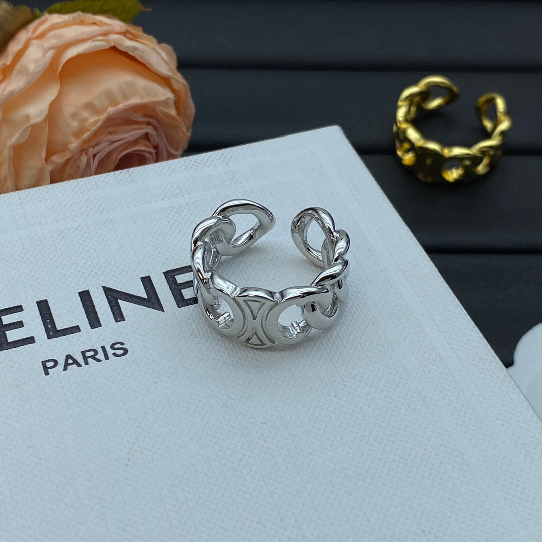 CLR004 Top Quality Full diamond letter Ring - ccjewelryacc