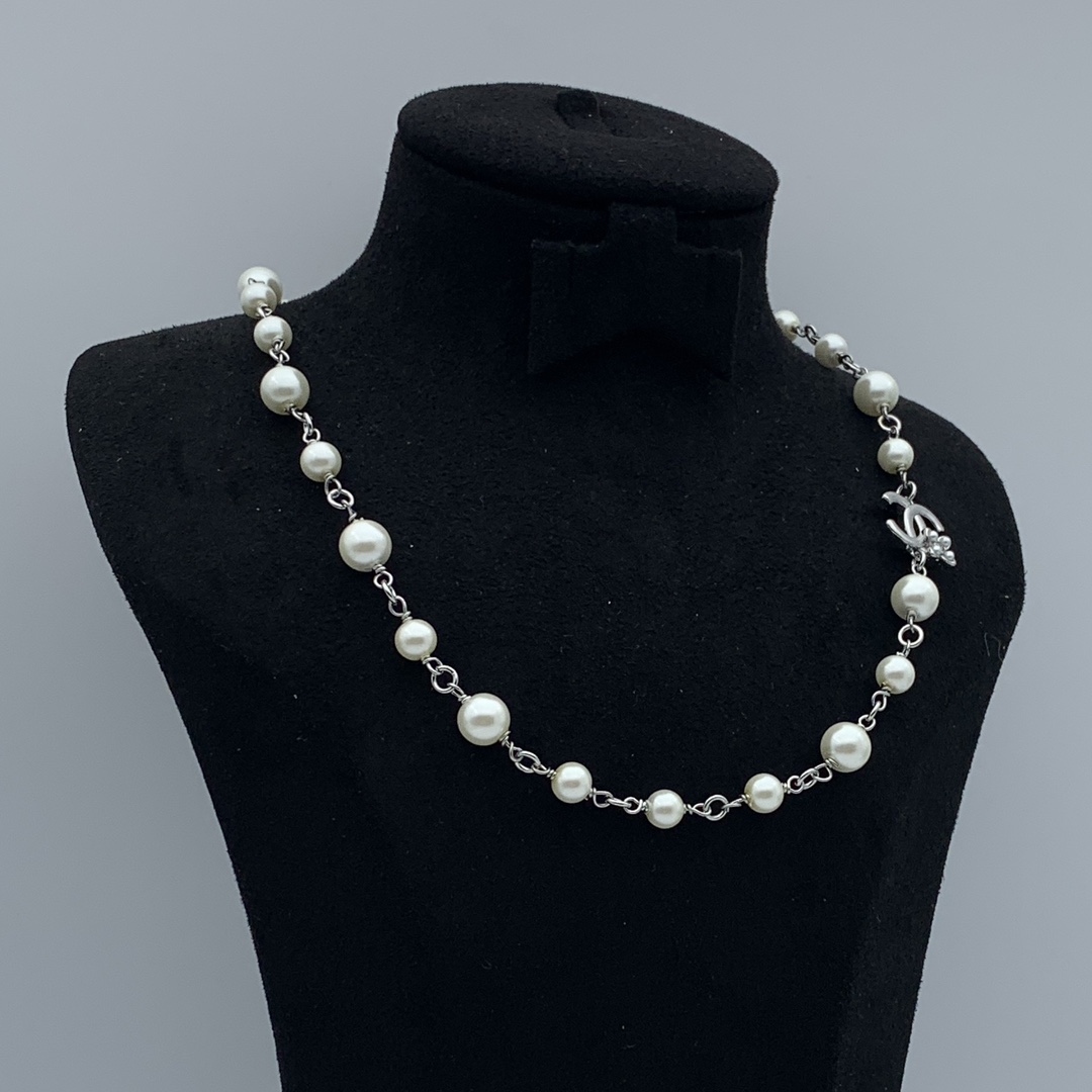 CCN378  CC Pearl choker Necklace - ccjewelryacc