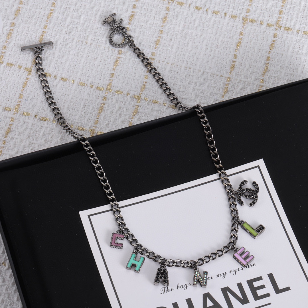 CCN366 CC Pendant Necklace - ccjewelryacc