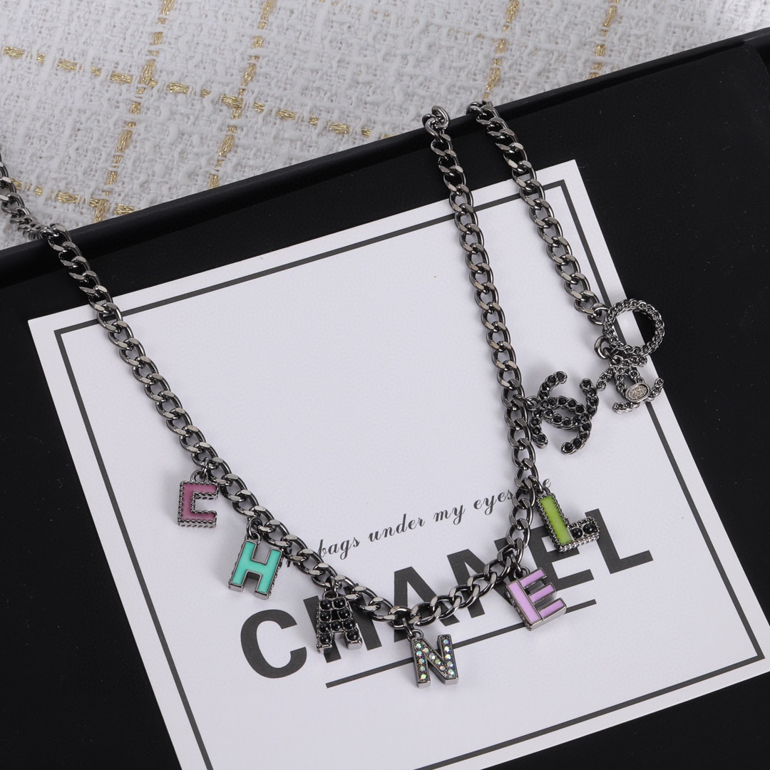 CCN366 CC Pendant Necklace - ccjewelryacc