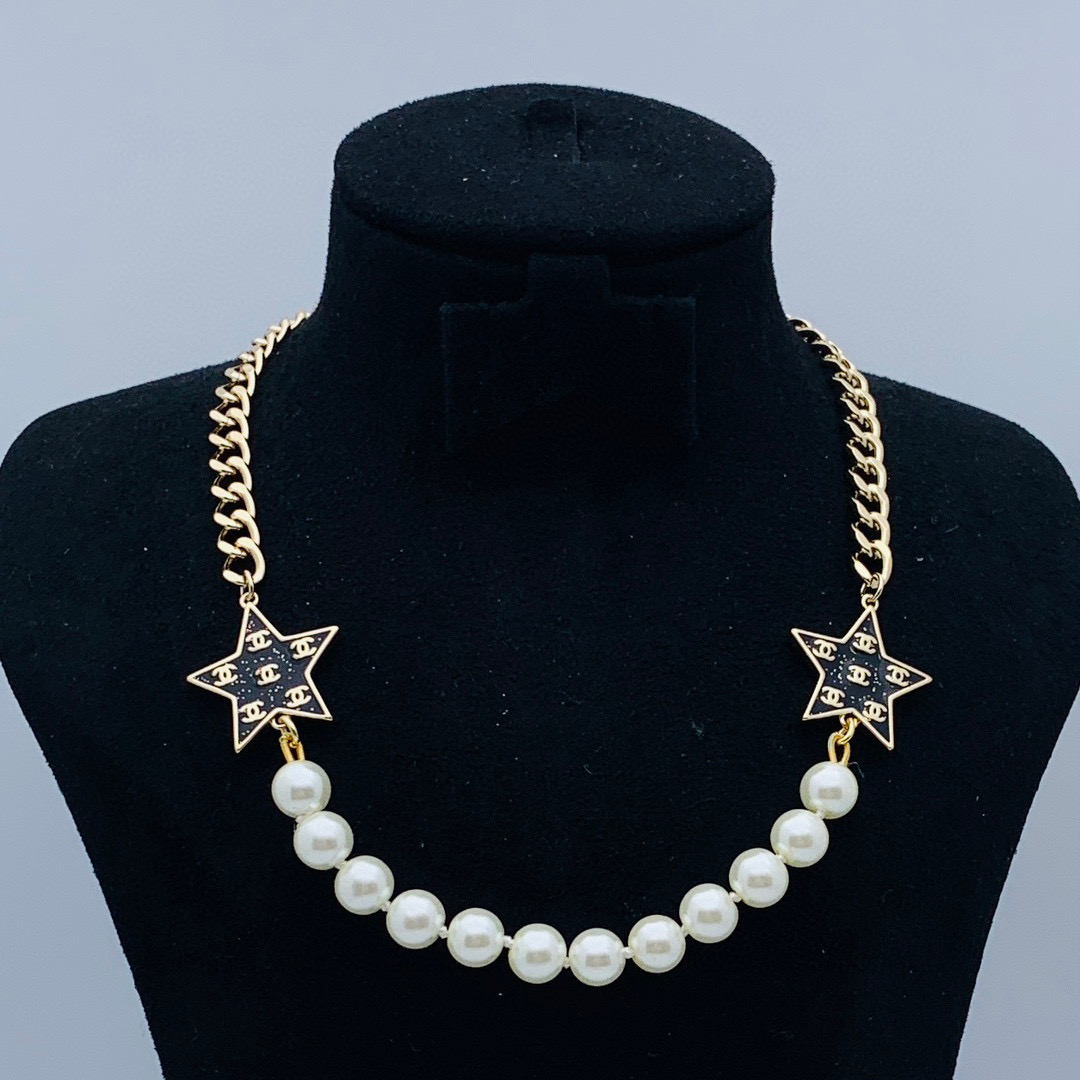 CCN394 CC Pentastar Choker Necklace - ccjewelryacc