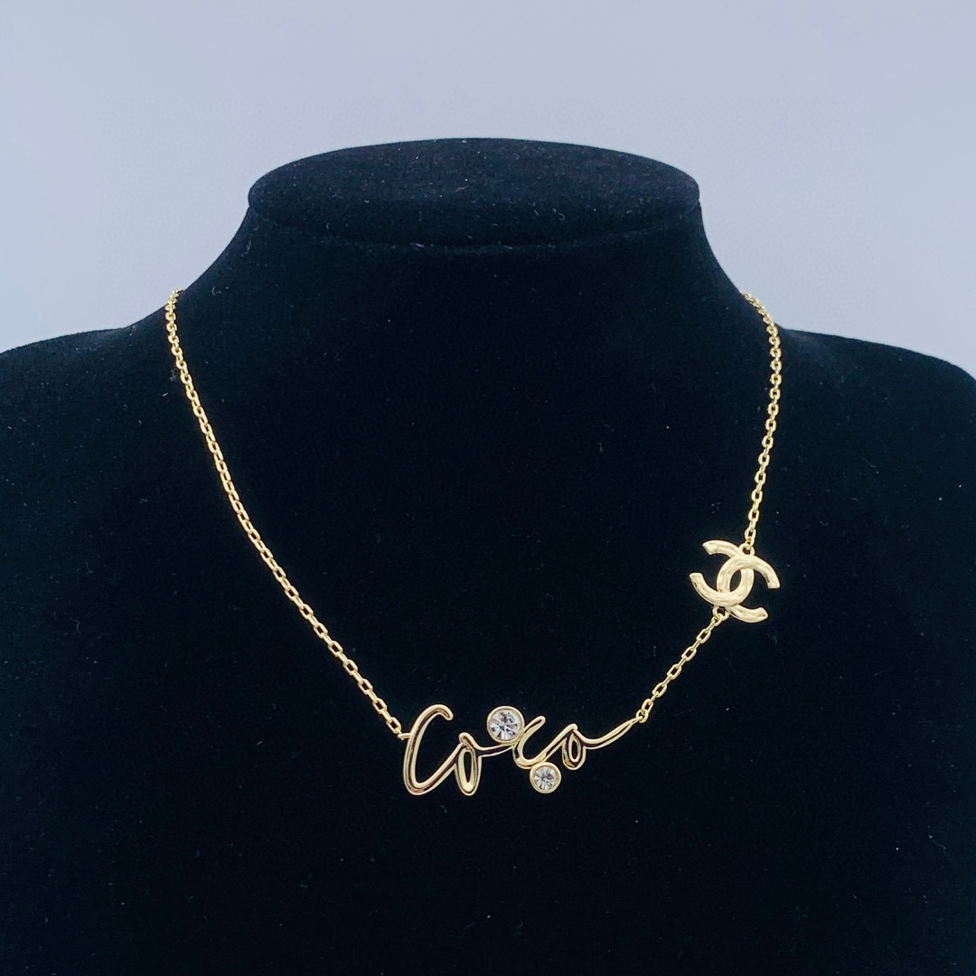 CCN391 CC Pendant Necklace - ccjewelryacc