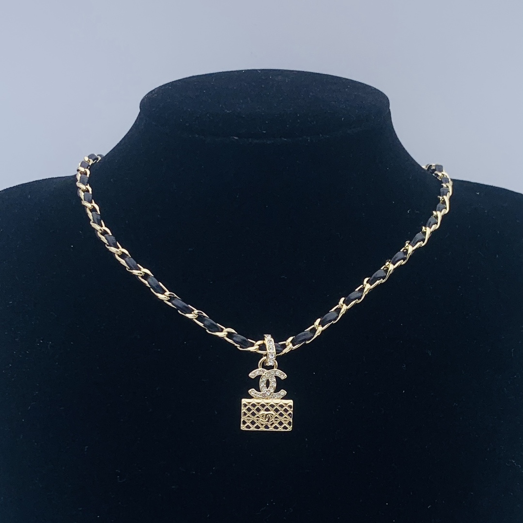 CCN032 CC bag pendant Necklace earrings - ccjewelryacc