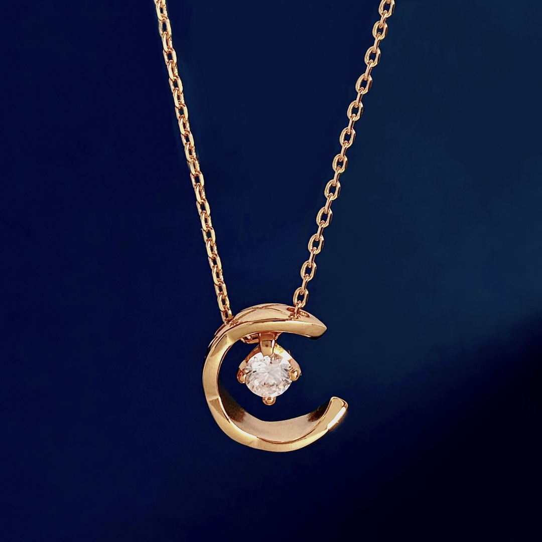 CCN258 Coco crush Quilted motif pendant Necklace - ccjewelryacc