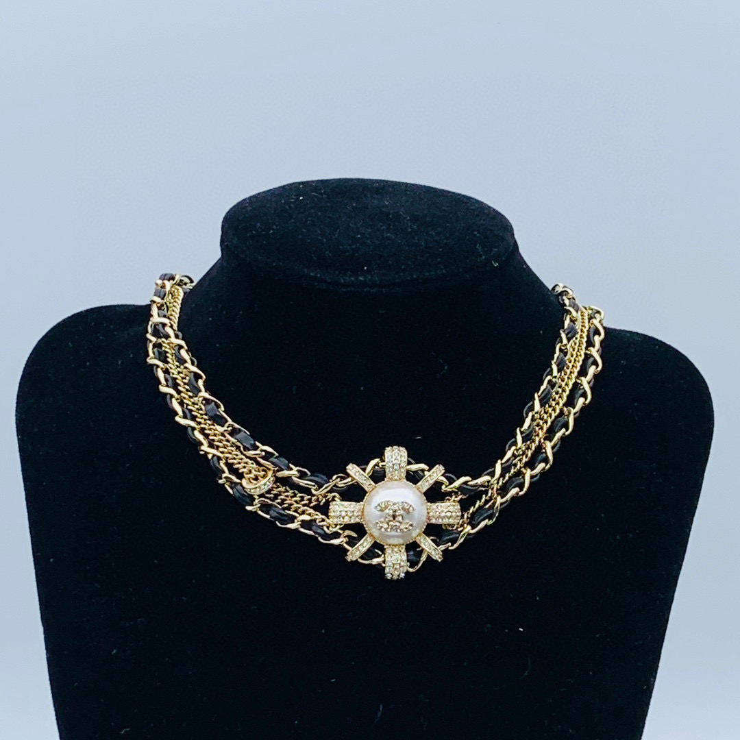 CCN348 CC Choker Necklace - ccjewelryacc