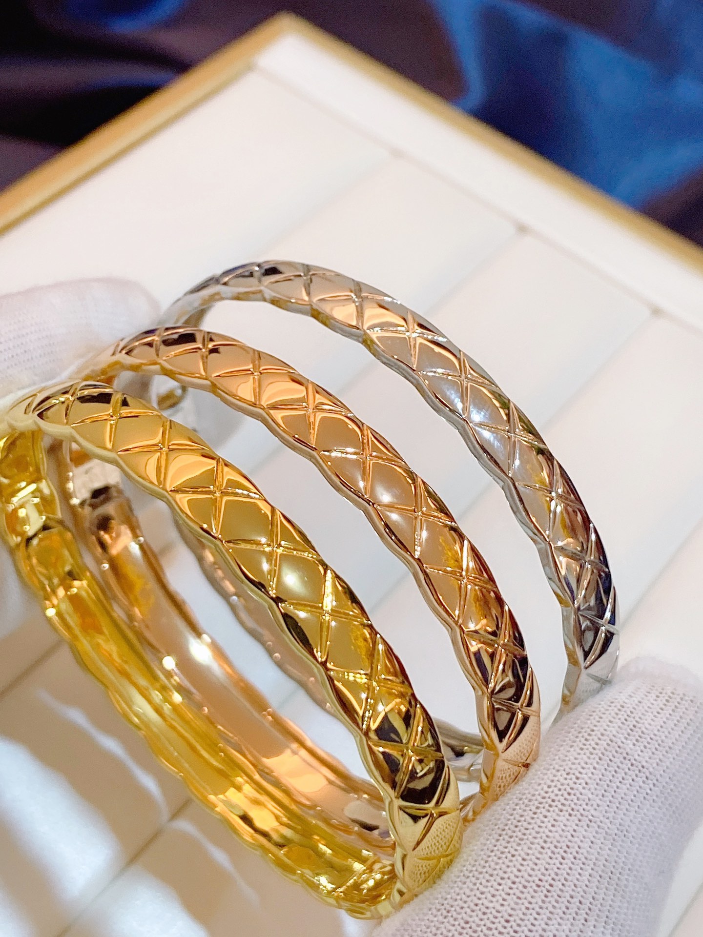 CCS114 Wide metal COCO Crush Bangle Bracelet - ccjewelryacc