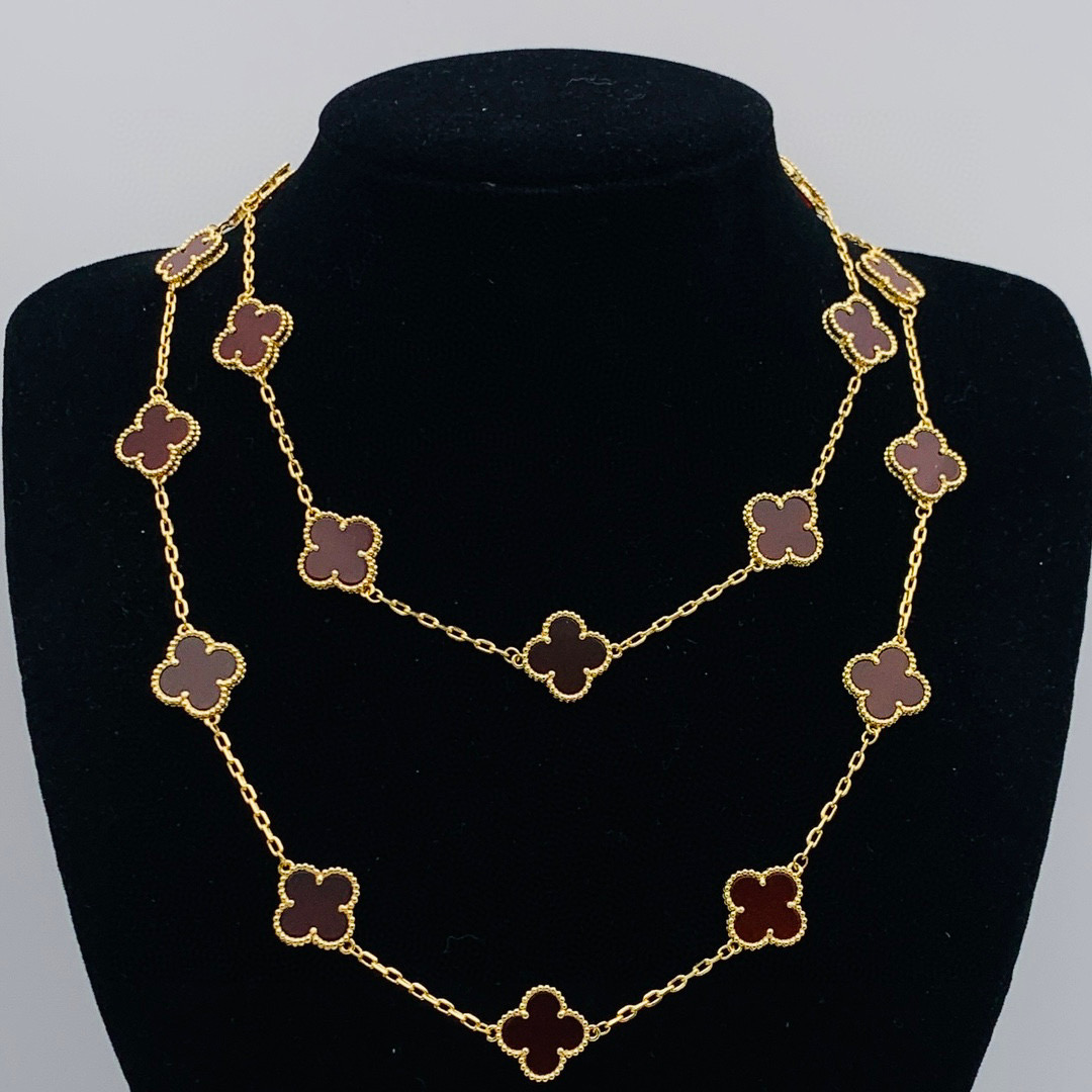 VCN069 VCA 20 motif long necklace - ccjewelryacc