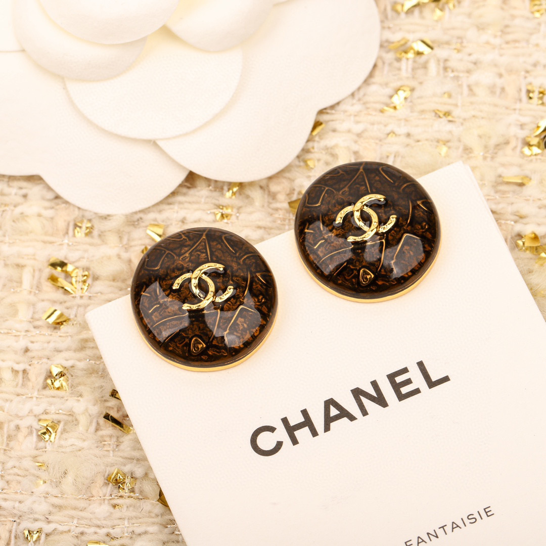 CCE735 Vintage cc inspired earrings - ccjewelryacc