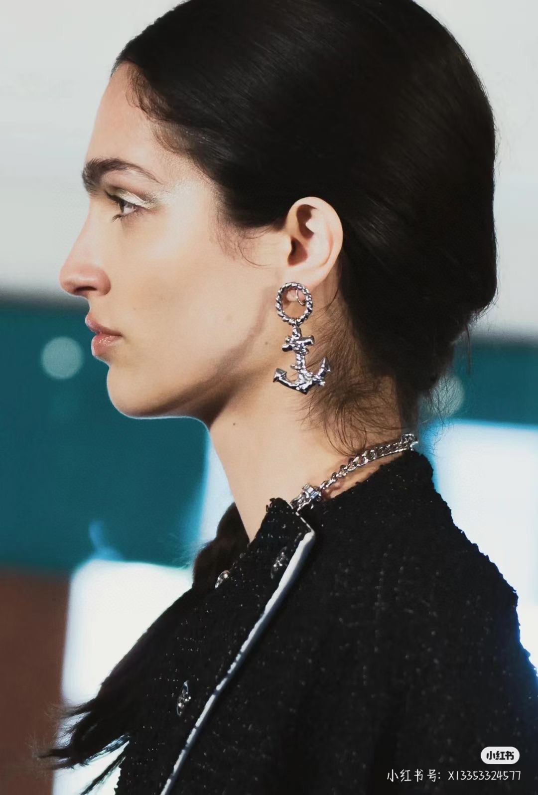 CCE737 24P Chanel metal Anchor and heart Earring - ccjewelryacc