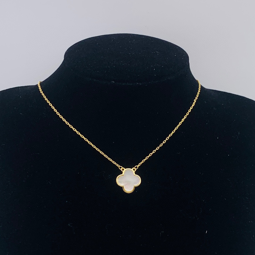 VCN083 VCA Pure alhambra onyx pendant necklace - ccjewelryacc