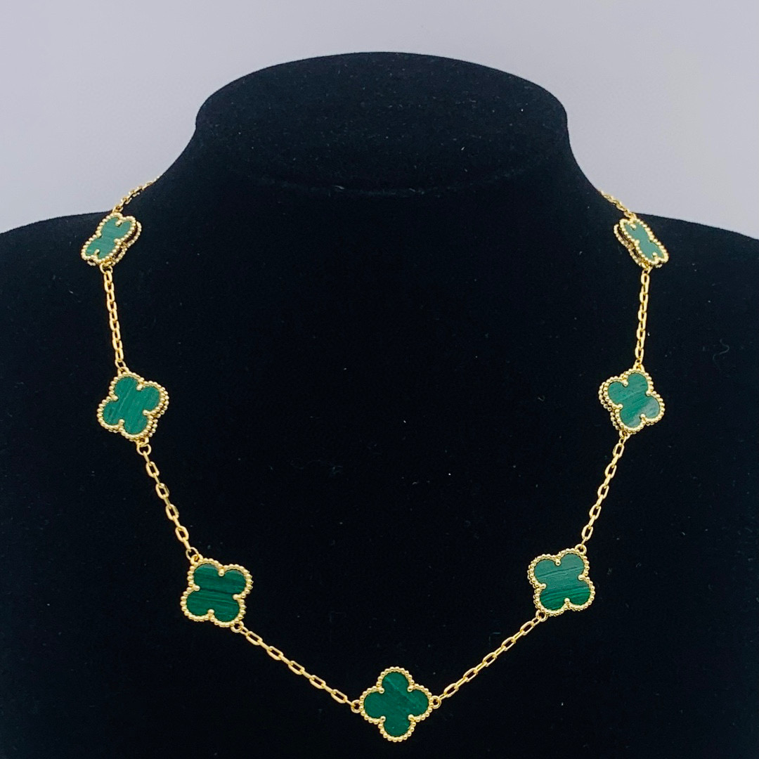 VCN075 Vintage Alhambra necklace 10 motifs - ccjewelryacc