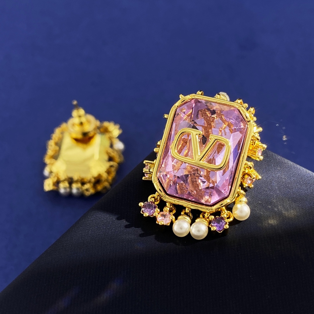 VTE023 Valentino Garavani diamond stud Earrings - ccjewelryacc