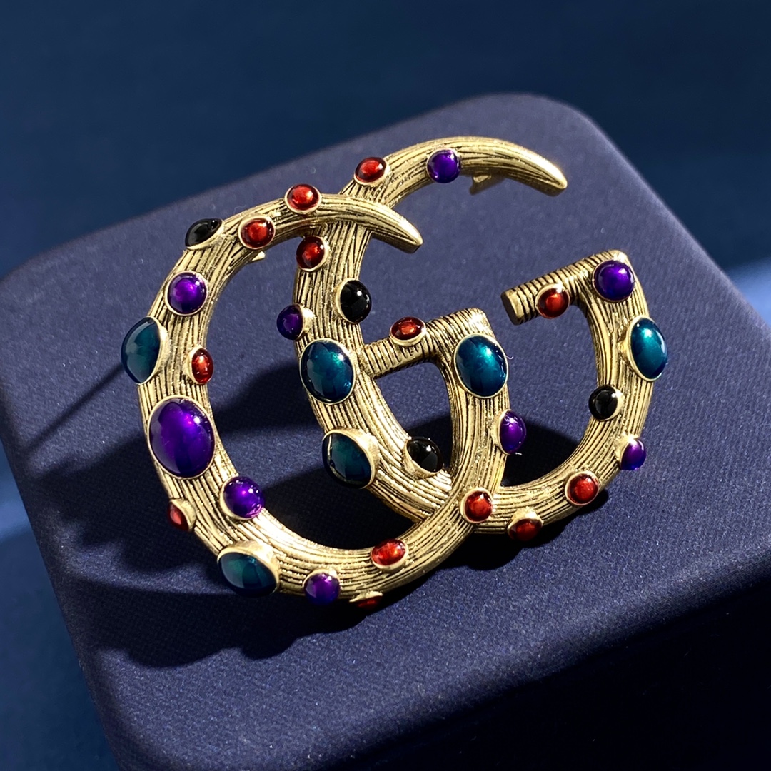GGB015 Vintage GG brooch pin - ccjewelryacc