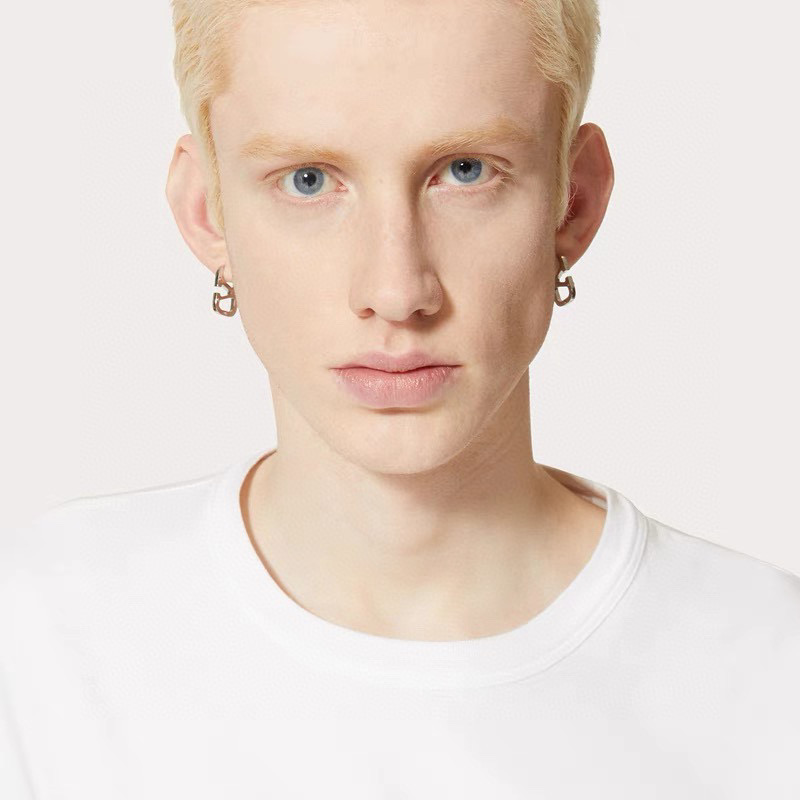 VTE066 vlogo signature metal earrings - ccjewelryacc